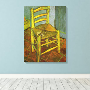 Lienzo Vincent van Gogh - La silla de Vincent con su pipa