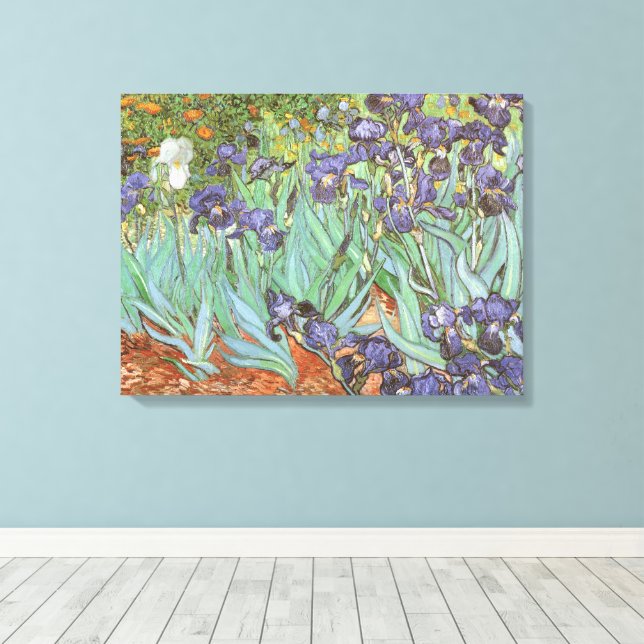 Lienzo Vincent van Gogh - Lirios (Insitu (piso de madera))
