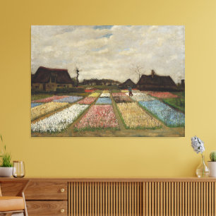 Lienzo Vincent van Gogh - Macizos de flores en Holanda