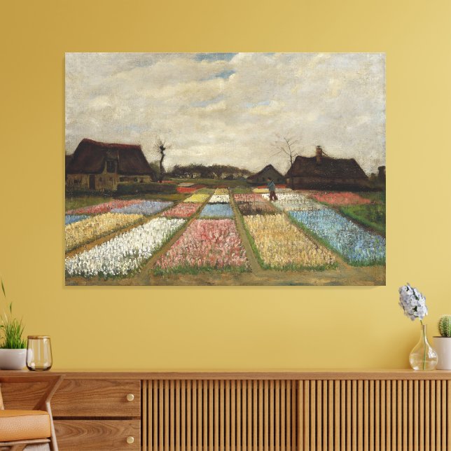 Lienzo Vincent van Gogh - Macizos de flores en Holanda (Insitu (Sala de estar))