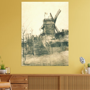 Lienzo Vincent van Gogh - Moulin de la Galette
