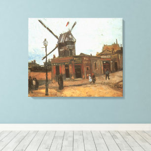 Lienzo Vincent van Gogh - Moulin de la Galette, Molino de
