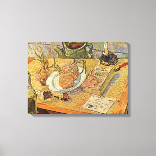 Lienzo Vincent van Gogh - Naturaleza muerta con tablero d