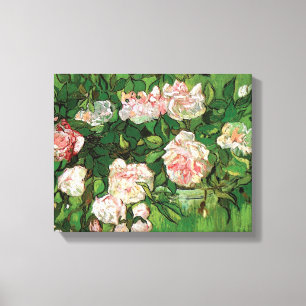 Lienzo Vincent Van Gogh - Naturaleza Muerta Rosas Rosadas