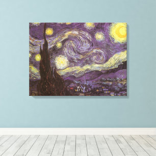 Lienzo Vincent van Gogh - Noche estrellada