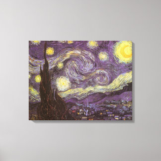 Lienzo Vincent van Gogh - Noche estrellada