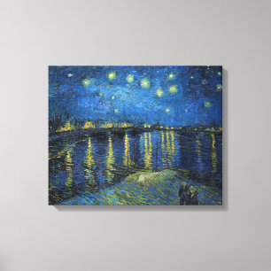 Lienzo Vincent van Gogh - Noche estrellada sobre el Ródan
