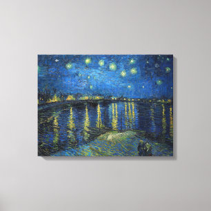 Lienzo Vincent van Gogh - Noche estrellada sobre el Ródan