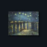 Lienzo Vincent van Gogh | Noche estrellada sobre el Ródan<br><div class="desc">La noche estrellada de 1888 | por Vincent van Gogh | Ubicación del arte: Musee d'Orsay,  París,  Francia | Artista neerlandés | Número de colección de imágenes: XIR60960</div>