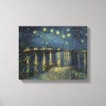 Lienzo Vincent van Gogh | Noche estrellada sobre el Ródan<br><div class="desc">La noche estrellada de 1888 | por Vincent van Gogh | Ubicación del arte: Musee d'Orsay,  París,  Francia | Artista neerlandés | Número de colección de imágenes: XIR60960</div>