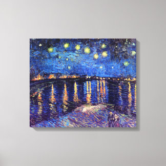 Lienzo Vincent Van Gogh - Noche estrellada sobre el Ródan