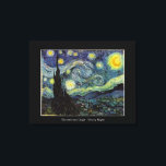 Lienzo Vincent van Gogh, Noche Starry<br><div class="desc">Vincent van Gogh,  Noche Starry.</div>