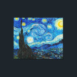 Lienzo Vincent van Gogh, Noche Starry<br><div class="desc">Noche estrellada,  famosa pintura de Vincent van Gogh.</div>
