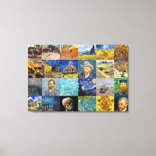 Lienzo Vincent van Gogh - Obras Maestras Mosaico Parche