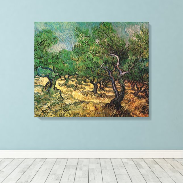 Lienzo Vincent van Gogh - Olivar (Insitu (piso de madera))