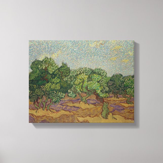 Lienzo Vincent van Gogh - Olivos (Anverso)