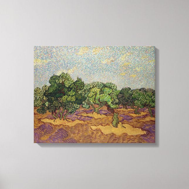 Lienzo Vincent van Gogh - Olivos (Anverso)