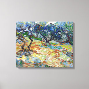 Lienzo Vincent van Gogh - Olivos: Cielo azul brillante