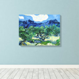 Lienzo Vincent Van Gogh, Olivos con los Alpilles