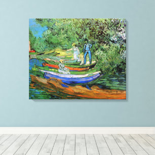Lienzo Vincent van Gogh - Orilla del Oise en Auvers