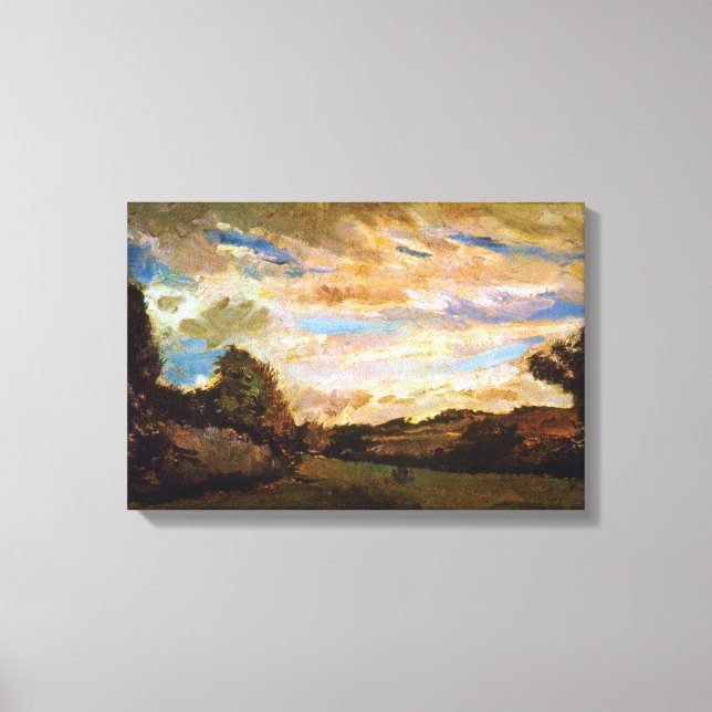 Lienzo Vincent Van Gogh - Paisaje con el Bella Artes Dune (Anverso)