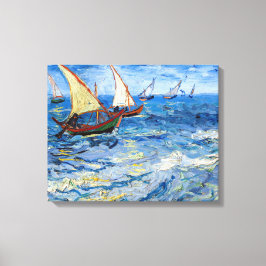 Lienzo Vincent van Gogh - Paisaje marino en Saintes-Marie