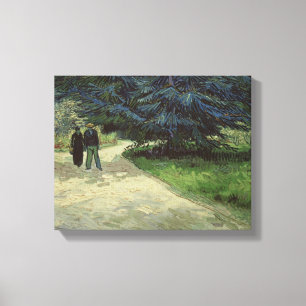 Lienzo Vincent van Gogh  Pareja en el parque, Arles, 1888