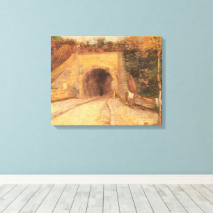 Lienzo Vincent van Gogh - Paso subterráneo de la carreter