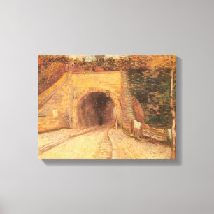 Lienzo Vincent van Gogh - Paso subterráneo de la carreter