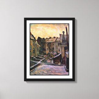 Lienzo Vincent Van Gogh - Patios de Casas Antiguas