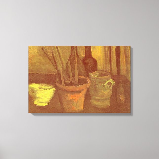 Lienzo Vincent van Gogh - Pinceles de la vida muerta en l (Anverso)