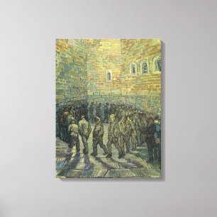 Lienzo Vincent van Gogh - Prisioneros ejercitándose