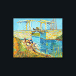 Lienzo Vincent van Gogh - Puente Langlois en Arles #1<br><div class="desc">El puente de los Langlois en Arles con el lavado femenino - Vincent van Gogh,  aceite en lienzo,  1888,  Arles</div>