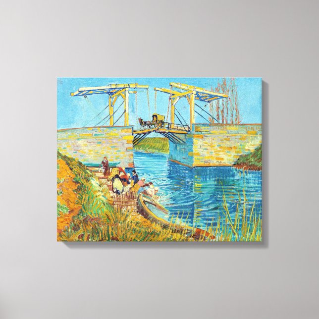 Lienzo Vincent van Gogh - Puente Langlois en Arles #1 (Anverso)