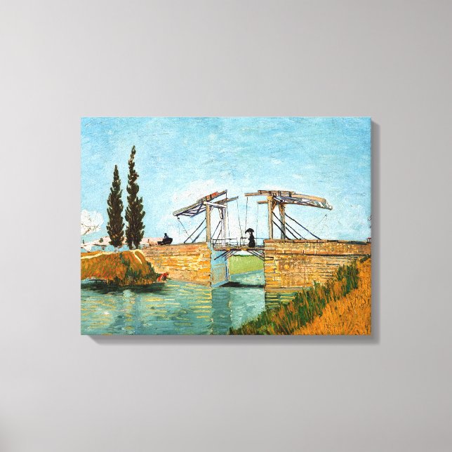 Lienzo Vincent van Gogh - Puente Langlois en Arles #3 (Anverso)