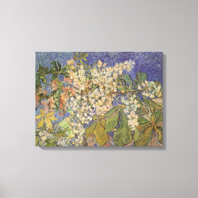 Lienzo Vincent van Gogh - Ramas de castaño en flor (Anverso)
