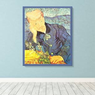 Lienzo Vincent van Gogh - Retrato del Doctor Gachet