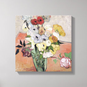 Lienzo Vincent van Gogh   Rosas y anémonas, 1890