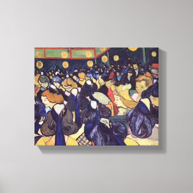 Lienzo Vincent Van Gogh - Sala de baile en Arlés (Anverso)