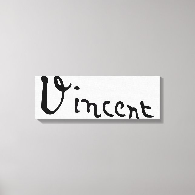 Lienzo Vincent Van Gogh Signature (Anverso)
