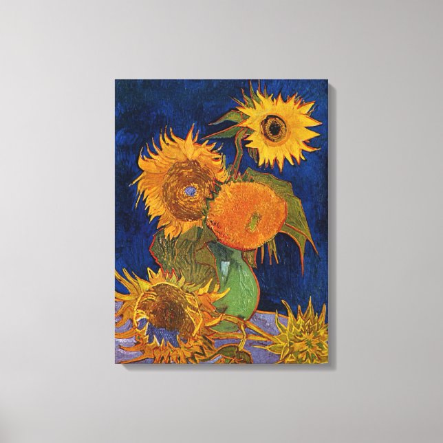 Lienzo Vincent van Gogh Six Sunflowers Bella Artes Galler (Anverso)