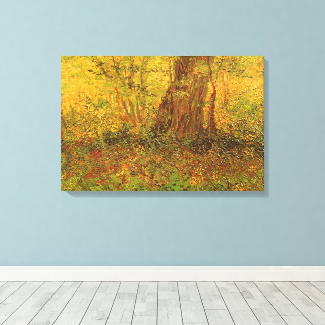 Lienzo Vincent van Gogh - Sotobosque (Insitu (piso de madera))