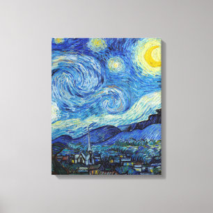 Lienzo Vincent Van Gogh Starry Night Vintage Bella Artes
