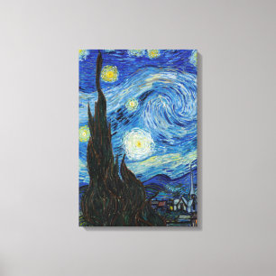 Lienzo Vincent Van Gogh Starry Night Vintage Bella Artes