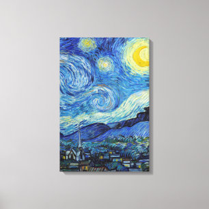 Lienzo Vincent Van Gogh Starry Night Vintage Bella Artes