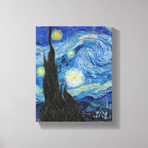 Lienzo Vincent Van Gogh Starry Night Vintage Bella Artes