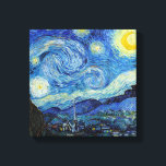 Lienzo Vincent Van Gogh Starry Night Vintage Bella Artes<br><div class="desc">Imagen de Bella Artes Vintage nocturno Vincent Van Gogh Starry</div>