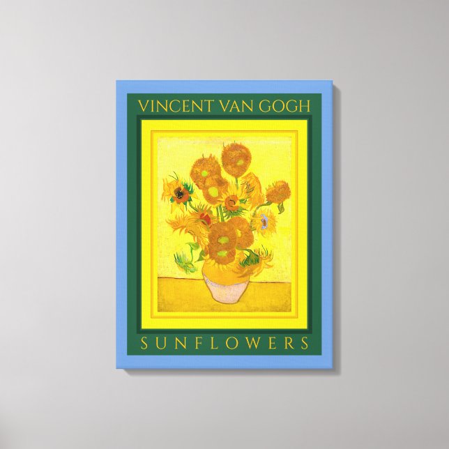 Lienzo VINCENT VAN GOGH ...SUNFLOWERS Canvas Print (Anverso)