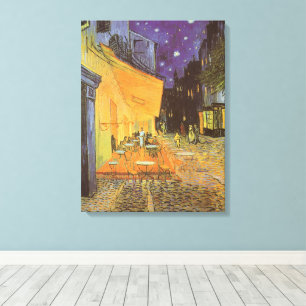 Lienzo Vincent van Gogh - Terraza del Café por la Noche
