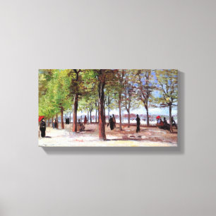 Lienzo Vincent Van Gogh - Terraza en el jardín de Luxembu